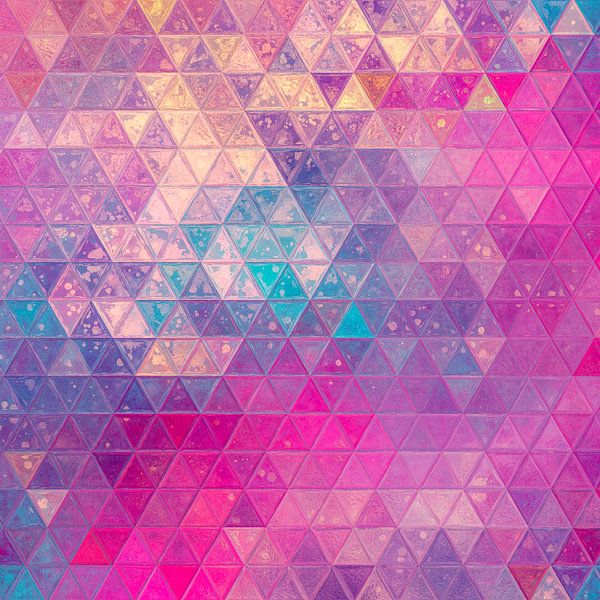 Mosaic pink purple #mosaic by JBJart Justyna Jaszke