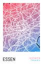 Essen - Stadsplattegrondontwerp Stadsplattegrond (kleurverloop) van ViaMapia thumbnail