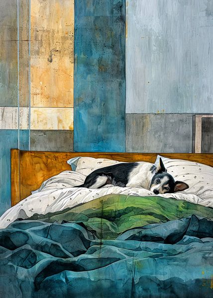 Chien endormi #animal #chien par JBJart Justyna Jaszke