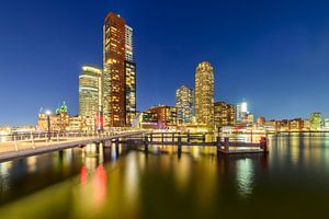 Rotterdam Kop van Zuid am Abend