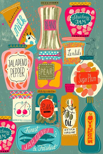 Garde-manger coloré Turquoise par uta krogmann