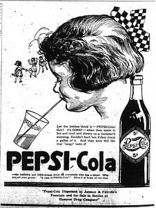 Pepsi Cola Anzeige 1922 von Atelier Liesjes