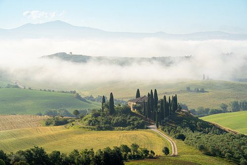 Villa Belvedere in the morning Tuscany