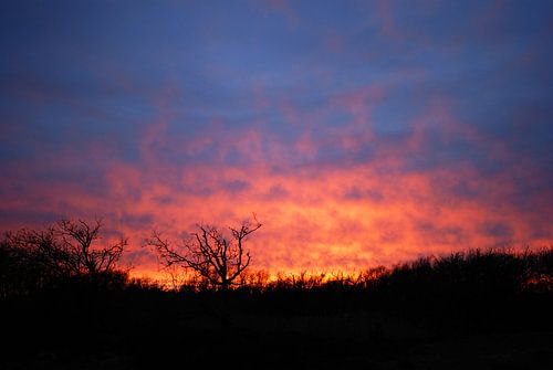 Zonsondergang in het Zwanenwater