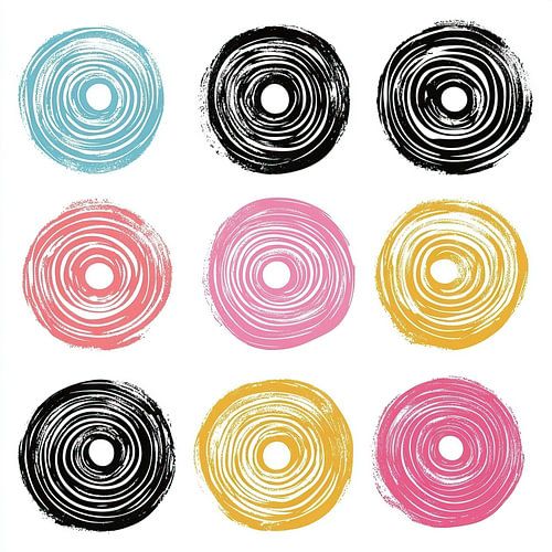 Colourful Circles by Modern Collection
