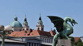 Drache in Ljubljana von Erik Buitenhuis