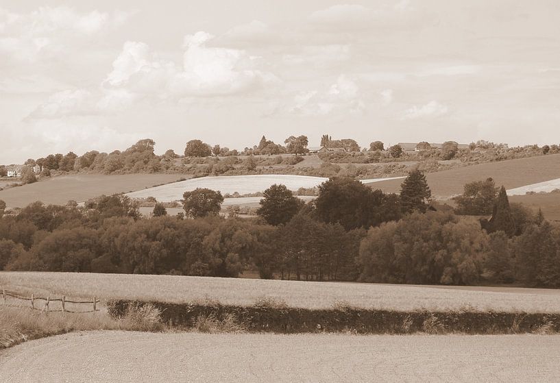 Limburger Landschaft in Sepia von Jose Lok