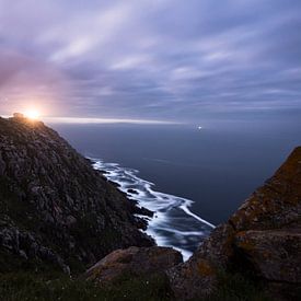 Cabo Finisterre by night by Jeroen Kleverwal