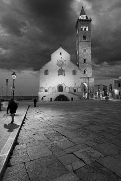 Silhouet Fotografie Piazza del Duomo Trani Italië van Martijn Jebbink Fotografie