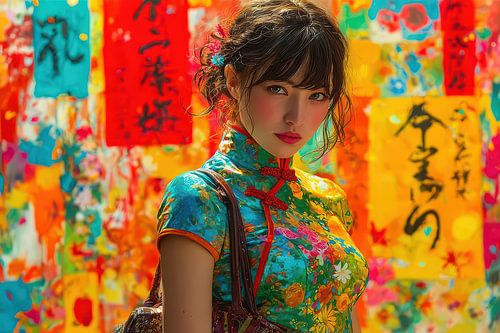 schilderachtig Japan vrouw