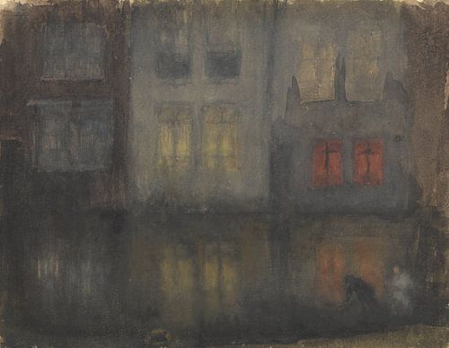 Nocturne: Black and Red-Back Canal, Nederland, James Abbott McNeill Whistler.