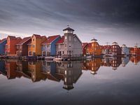 Reitdiep harbour in Groningen (city)