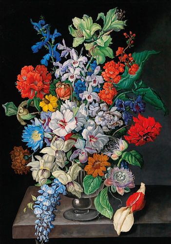 Een groot boeket bloemen, Sebastian Wegmayr