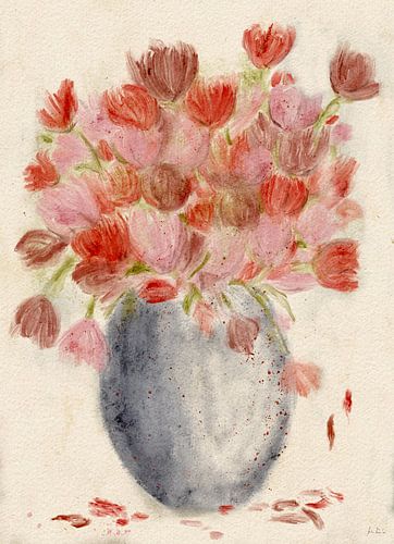 Vaas met Tulpen