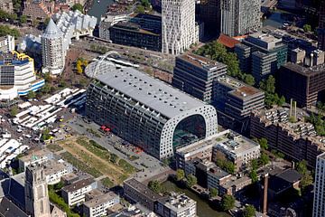 Rotterdam Markthal Luchtfoto van Roel Dijkstra