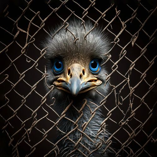 Emu Grappig Digitaal Kunst Fantasie