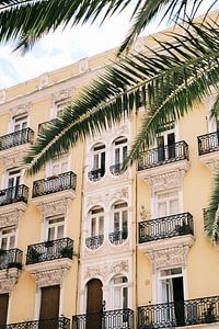 Gele barok huizen in Valencia // Spanje // Reis- en Straatfotografie