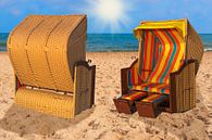 Baltic Sea beach chairs by Gunter Kirsch thumbnail