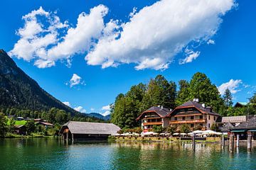 Uitzicht op de Königssee in het Berchtesgadener Land