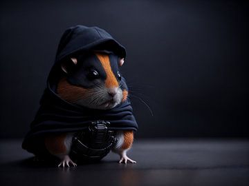 Hamster as Sith Lord (1) - Star Wars style by Ralf van de Sand