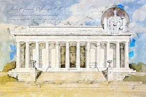 Lincoln Memorial, Washington DC van Theodor Decker