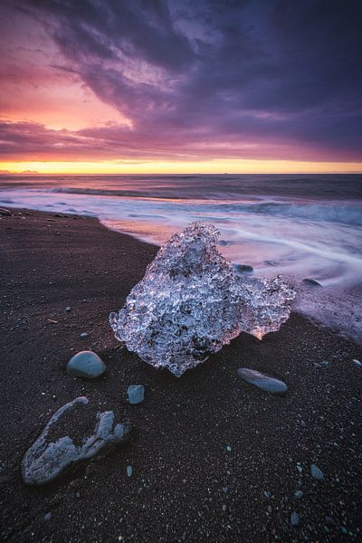 Eiland Diamant Strand Zonsopgang van Jean Claude Castor