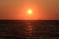 Sunset by the sea