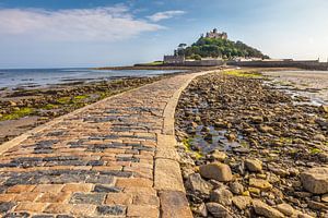 Fußpfad zu St. Michael`s Mount, Marazion, Cornwall