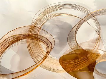 Abstracte cirkels schilderen van haroulita