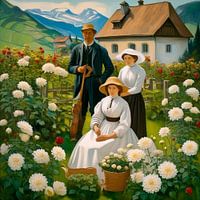 Unter den Dahlien's im Spätsommer