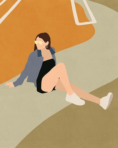 Tennis Court, Sarah Leonard by PI Creative Art