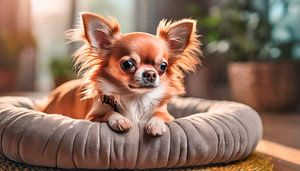 Klein bruin Chihuahua hondje van Mustafa Kurnaz