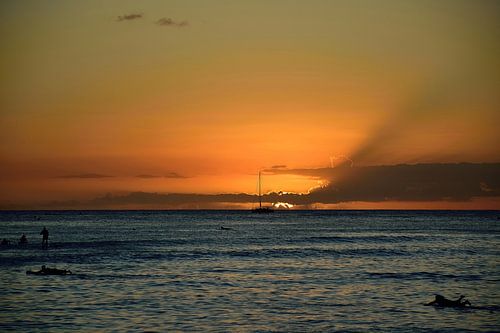 Waikiki zonsondergang