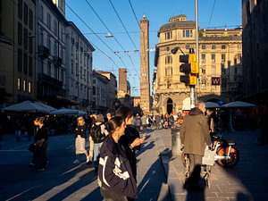 Via Rizzoli in Bologna