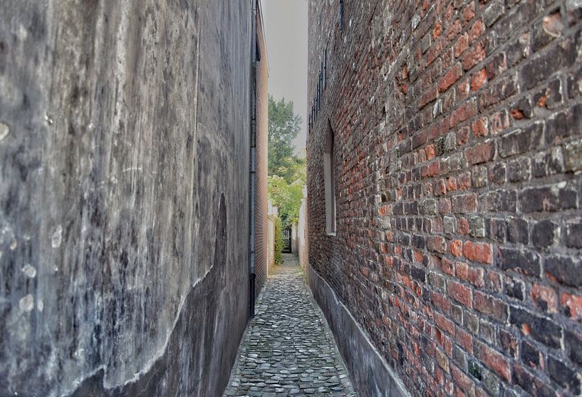 Narrow street in Middelburg by Mariska de Jonge