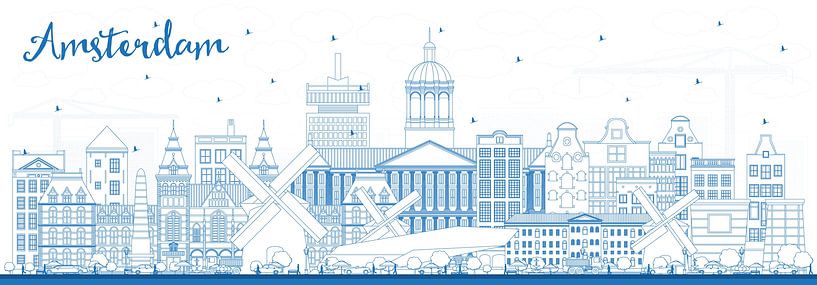 Amsterdam skyline by Stef van Campen