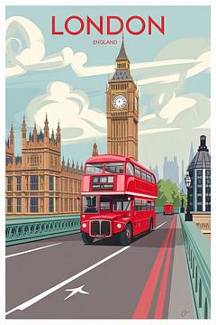 Londen, Engeland van Poster Art Shop