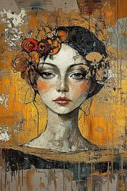 Women's portrait | Gilded Reflections by Zen and More