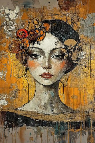 Vrouwenportret | Gilded Reflections