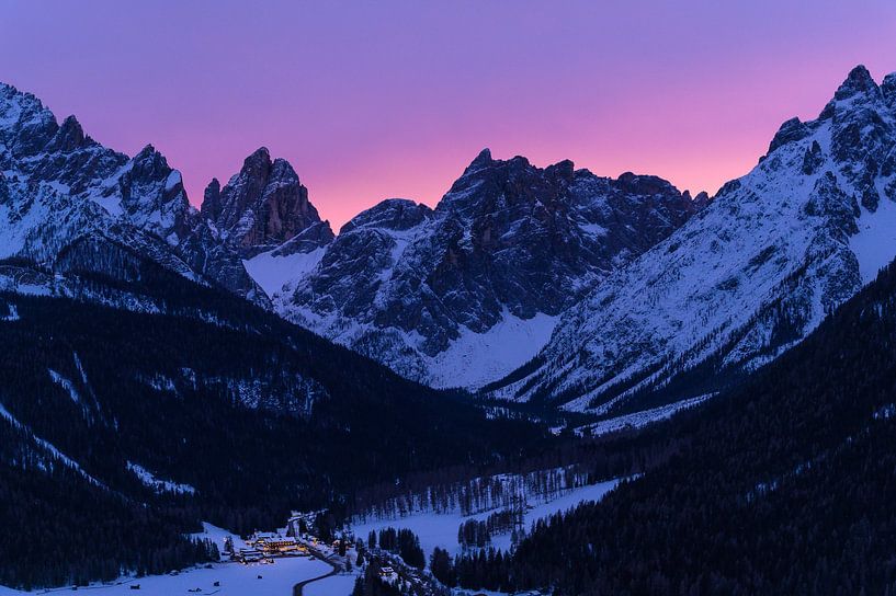 Sunset over the Fischlein Valley by Denis Feiner