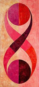 Oneindigheid | Roze Rode Oneindigheid van Modern Collection