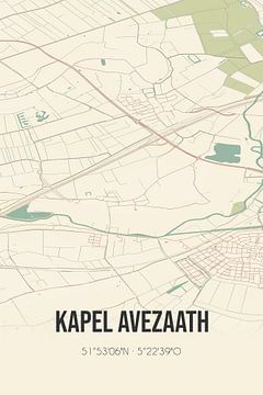 Carte ancienne de Kapel Avezaath (Gelderland) sur Rezona