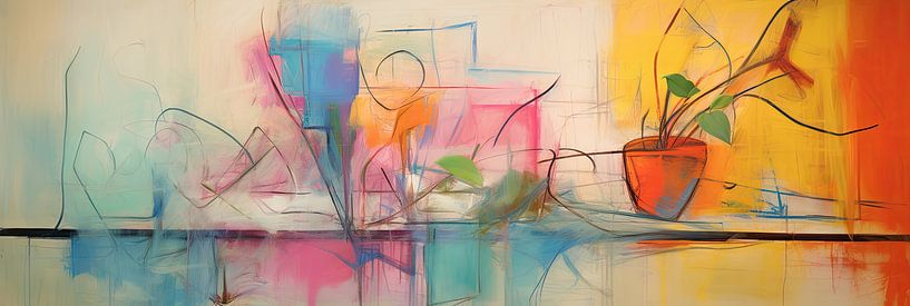 Chambre à coucher par Peinture Abstraite
