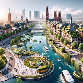 Straßburg - Futuristic Cities von Eric Nagel