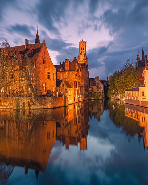 Rose Hat Quay in Bruges, Belgium by Henk Meijer Photography