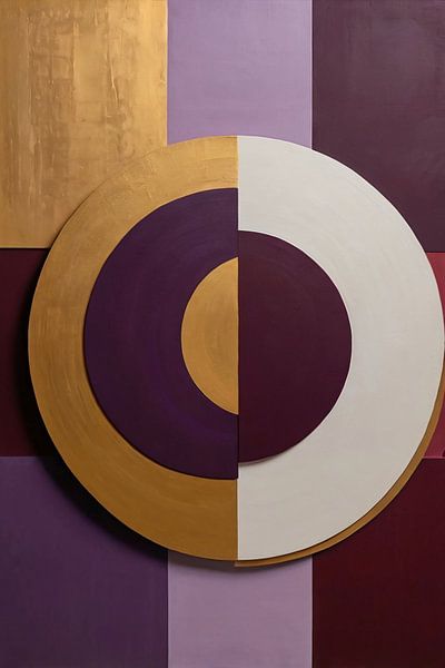 Geometrische abstracte kunst in moderne stijl van Art & Soul Creations