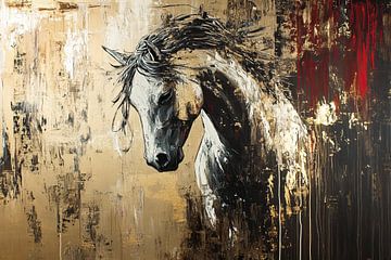 Horsepower | Dynamic Horse in Motion by Eye catching paintings