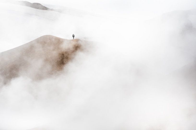 Zwaveldampen in bergketen Kerlingarfjöll van Danny Slijfer Natuurfotografie