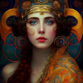 Bold & Art Deco woman van Bianca ter Riet