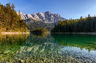 Eibsee mit Blick auf die Zugspitze von Uwe Ulrich Grün Miniaturansicht